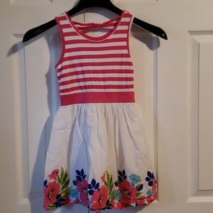 Girls Striped and Floral Sundress